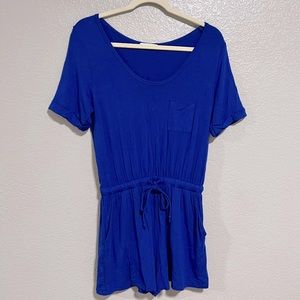 Cherish Short Romper Royal blue with pockets size small